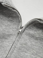 Collared Tailored Zip-Up Sweatshirt Jacket