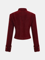 Stand Collar Metal Detail Jacket