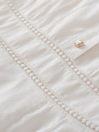 Fiona 100% Cotton White Midi Dress