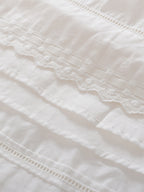 Fiona 100% Cotton White Midi Dress