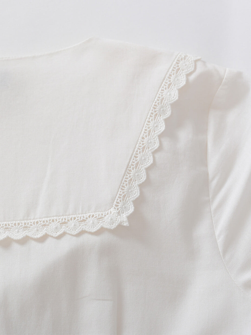 Fiona 100% Cotton White Midi Dress