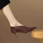 Elara Suede Heels