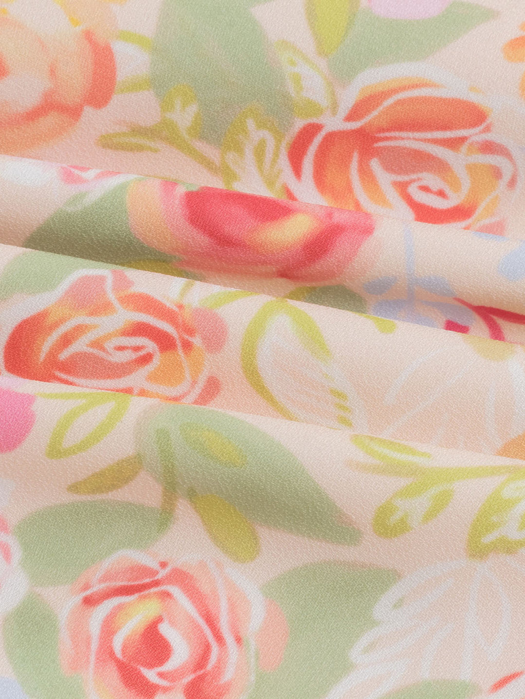 【Final Sale】Plus Size Kama Floral Chiffon Slip Dress