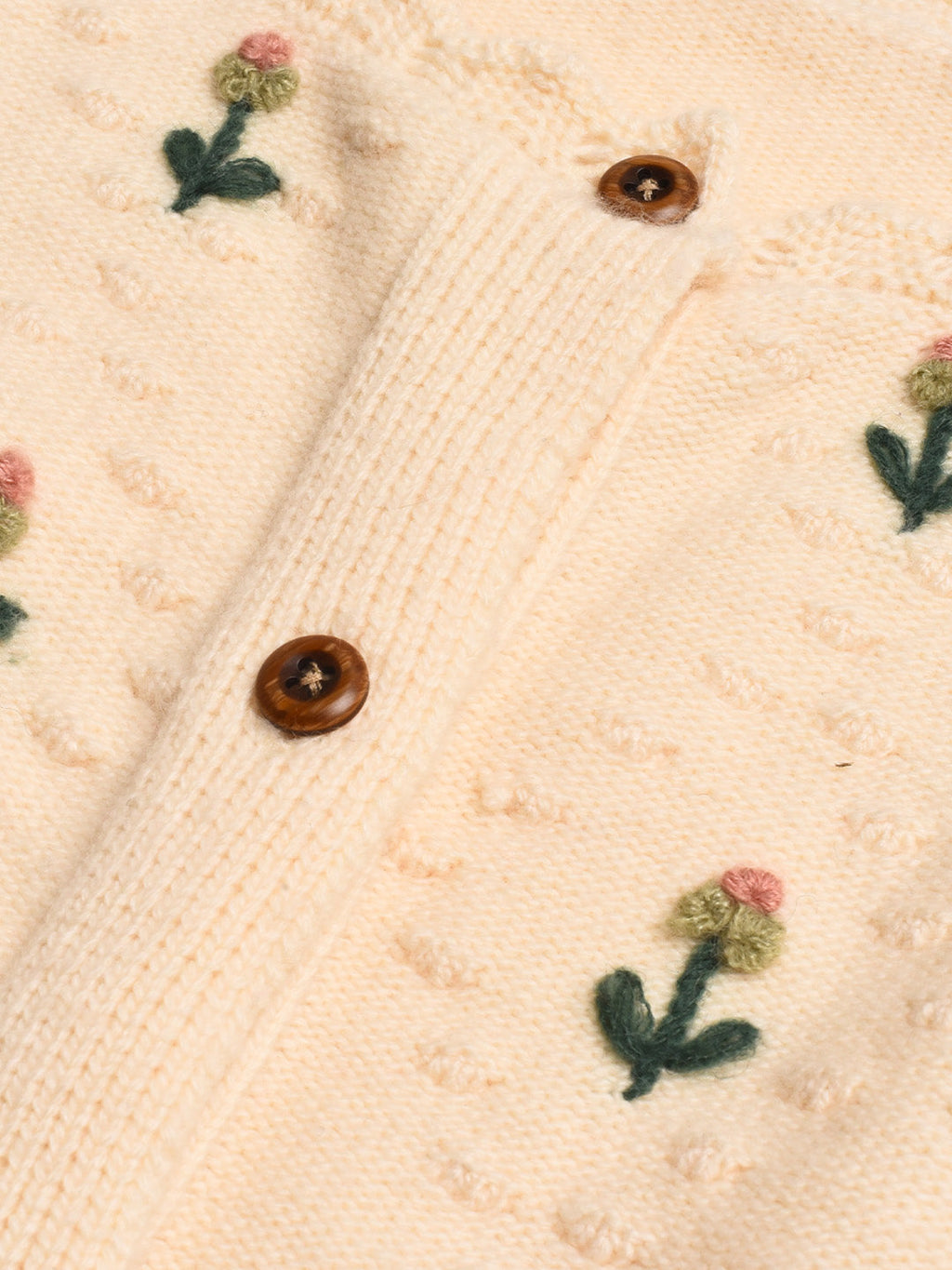【Final Sale】Kira V-Neck Crochet Tie-Waist Wool Sweater