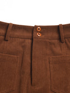 Amalia Knee-Length Corduroy Skirt