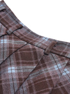 Jaylani Plaid Midi Skirt