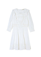 Lucille Victorian Long Sleeve White Dress