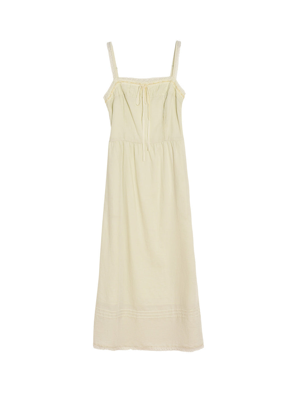 Laura Lace Square Neck Bow Sling Dress