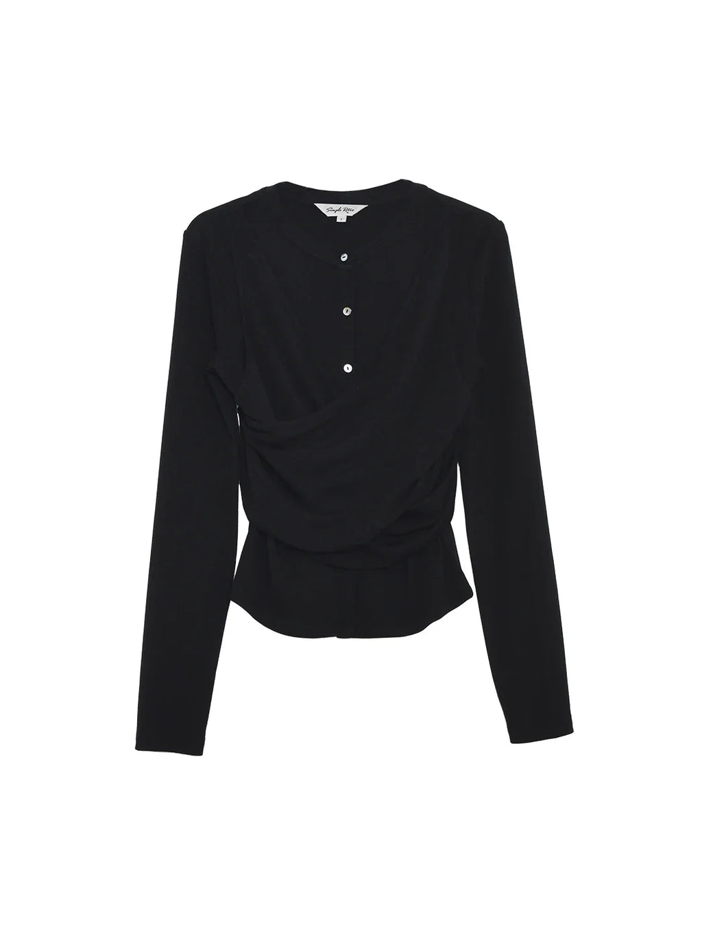 Zhuri Round Neck Wool Cardigan