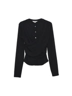 Zhuri Round Neck Wool Cardigan