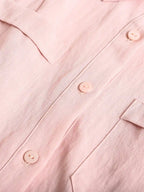Kamiyah Lapel Button Dress