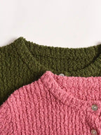 Magdalena Round Neck Cotton Cardigan