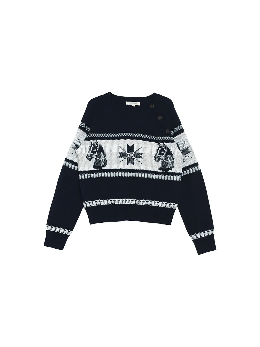 Alitzel Round Neck Wool Sweater