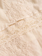 Rosalina V-Neck Embroidery Cotton Dress