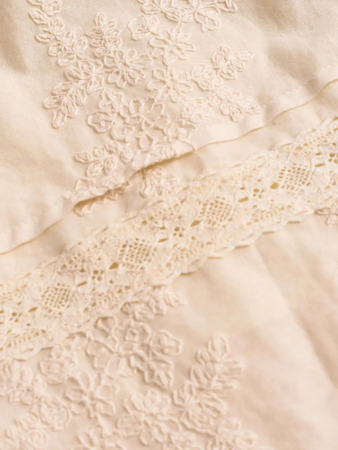 Rosalina V-Neck Embroidery Cotton Dress